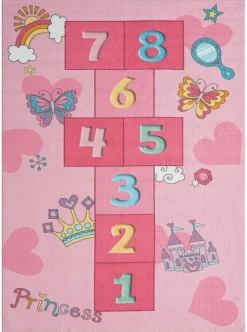 Merinos Teppich Happy Kids pink B/L: ca. 160x220 cm