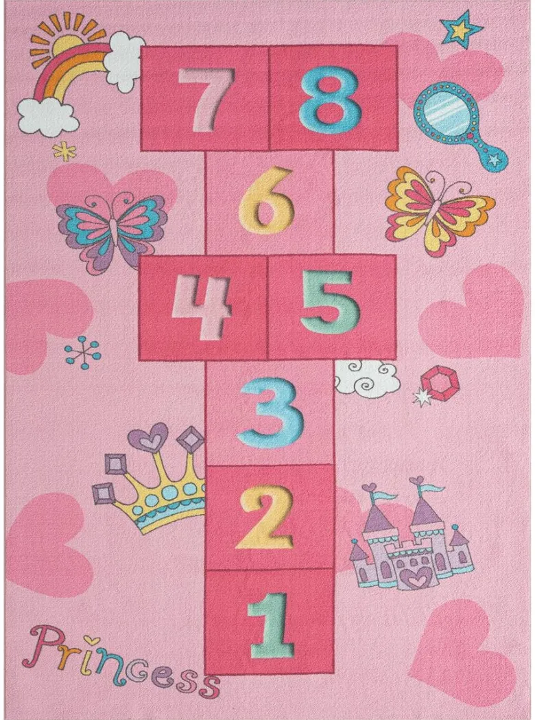 Merinos Teppich Happy Kids pink B/L: ca. 160x220 cm