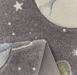 Merinos Teppich Pastel Kids grau B/L: ca. 120x170 cm