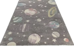Merinos Teppich Pastel Kids grau B/L: ca. 80x150 cm