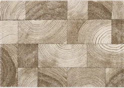 Merinos Webteppich Kreta beige B/L: ca. 80x150 cm