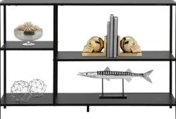 Metallregal Hanna schwarz pulverbeschichtet B/H/T: ca. 120x80x30 cm