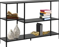 Metallregal Hanna schwarz pulverbeschichtet B/H/T: ca. 120x80x30 cm