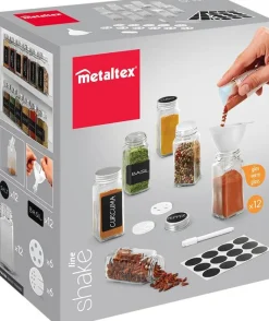 Metaltex Gewürzstreuer transparent Glas