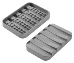Metaltex Haushaltshelfer grau Kunststoff B/H/L: ca. 9,5x22,8x1,5 cm