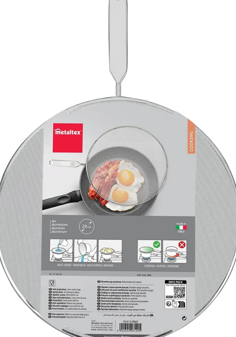 Metaltex Spritzschutz silber Aluminium B/H/L: ca. 0,6x42,4x29,2 cm