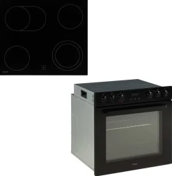 Mican Einbauherdset HSHDB73S schwarz B/H/T: ca. 59,5x59,5x57,5 cm