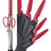 MICHELINO Messerset rot Edelstahl 8 tlg.