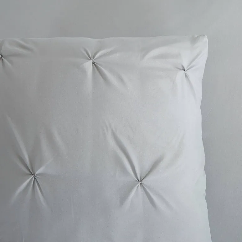 Microfaser Bettwäsche Elegance silber Polyester B/L: ca. 135x200 cm