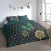 Microfaser Bettwäsche Lavanya petrol Polyester B/L: ca. 135x200 cm