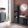 Midischrank Bjarne Fjordblau B/H/T: ca. 60,2x113,4x33 cm