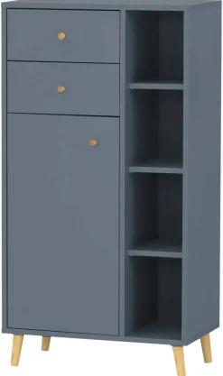 Midischrank Bjarne Fjordblau B/H/T: ca. 60,2x113,4x33 cm