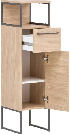 Midischrank Limone Eiche hell Nachbildung B/H/T: ca. 30,4x112,5x33,1 cm