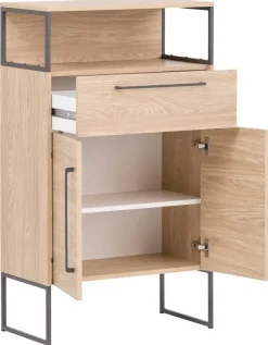 Midischrank Limone Eiche hell Nachbildung B/H/T: ca. 65,2x112,5x33,1 cm