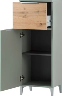Midischrank Smilla Pistazie Eiche Landhaus Nachbildung B/H/T: ca. 40,3x109,6x31,9 cm