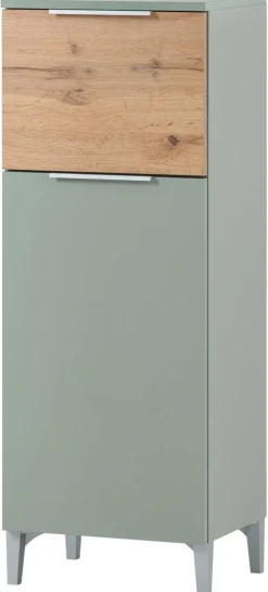Midischrank Smilla Pistazie Eiche Landhaus Nachbildung B/H/T: ca. 40,3x109,6x31,9 cm