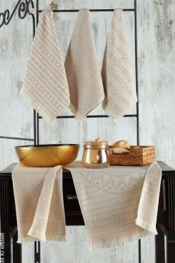 Mijolnir Frottier-Set beige Baumwolle (recycelt) B/L: ca. 38x68 cm