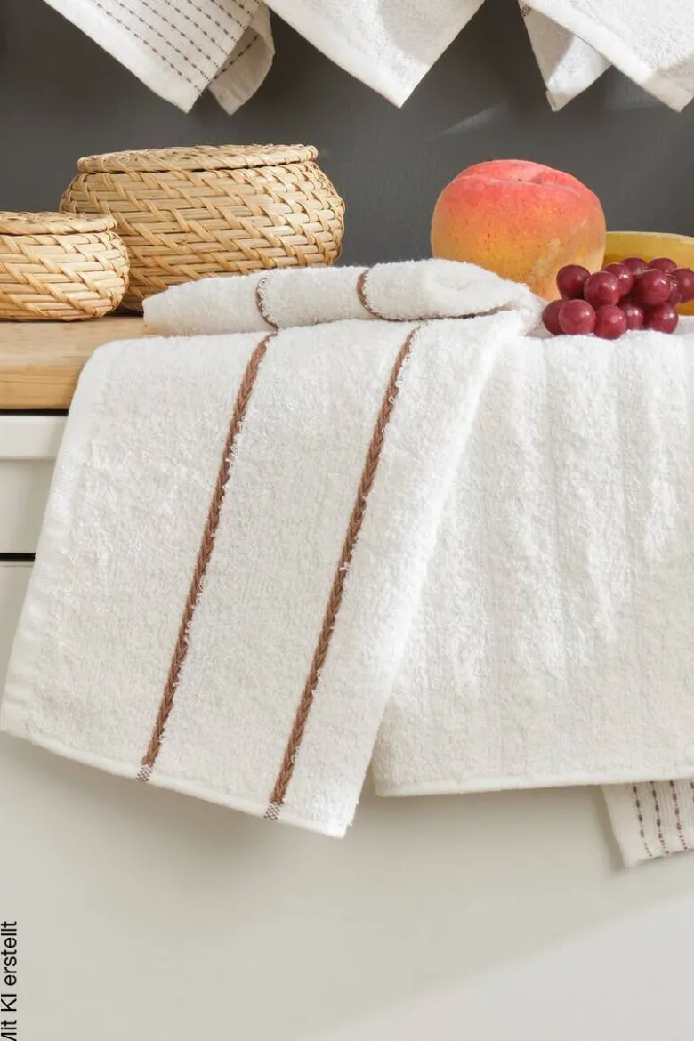 Mijolnir Frottier-Set creme Baumwolle B/L: ca. 30x50 cm