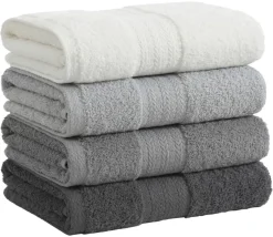Mijolnir Frottier-Set grau Baumwolle B/L: ca. 50x85 cm