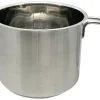 Milchtopf silber Edelstahl D: ca. 12 cm