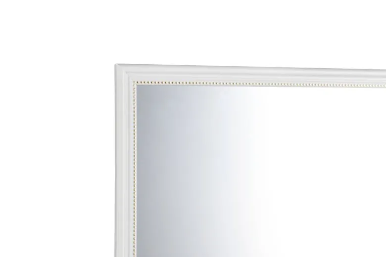 Mirrors & More Rahmenspiegel Nadine weiß gold B/H/T: ca. 34x125x2 cm