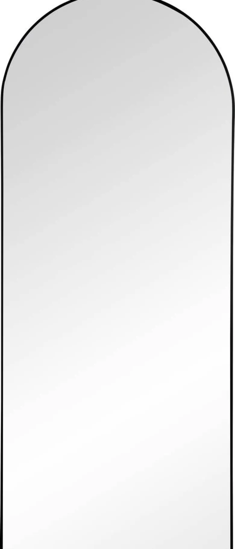 Mirrors & More Standspiegel Britt schwarz Metall B/H/T: ca. 70x170x4 cm