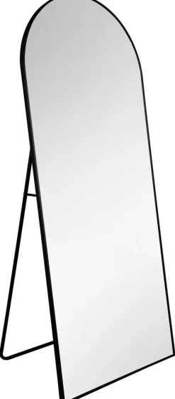 Mirrors & More Standspiegel Britt schwarz Metall B/H/T: ca. 70x170x4 cm