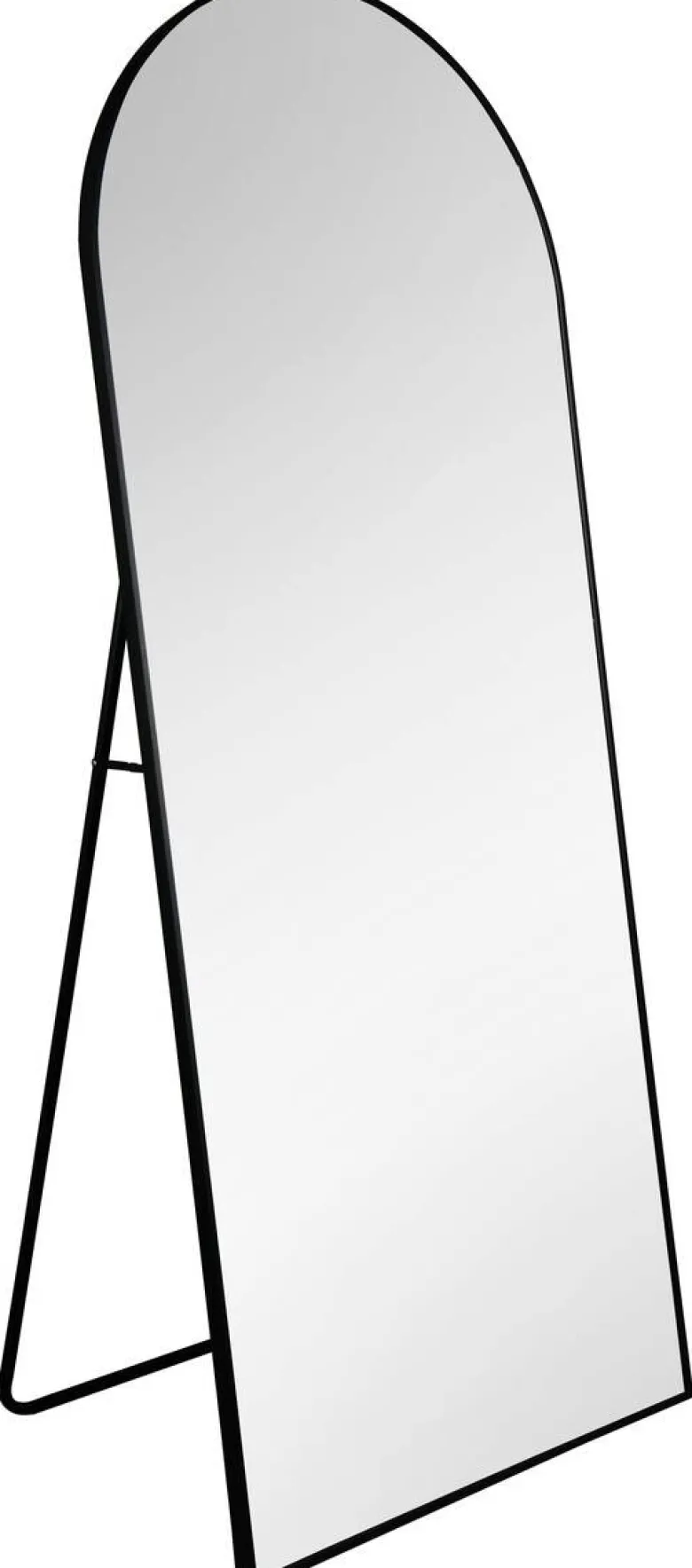 Mirrors & More Standspiegel Britt schwarz Metall B/H/T: ca. 70x170x4 cm