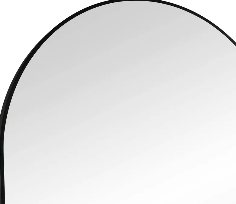 Mirrors & More Standspiegel Britt schwarz Metall B/H/T: ca. 70x170x4 cm
