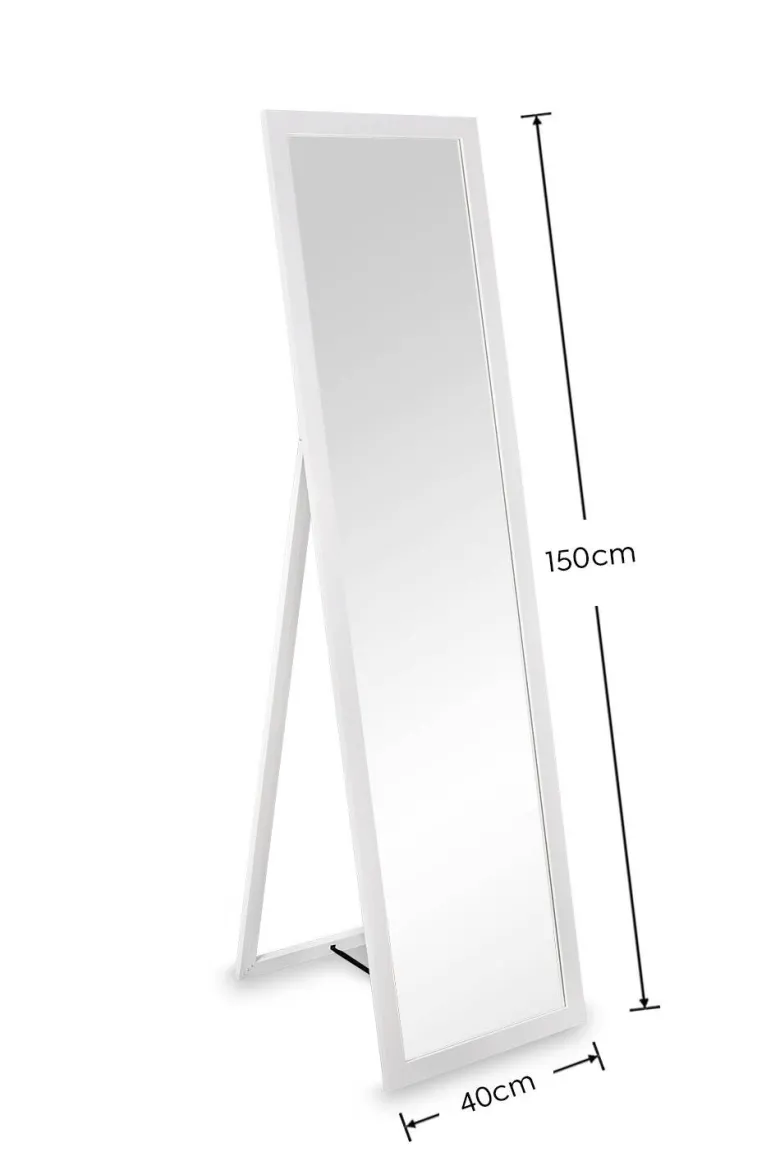 Mirrors & More Standspiegel Scarlett weiß B/H/T: ca. 40x150x2 cm