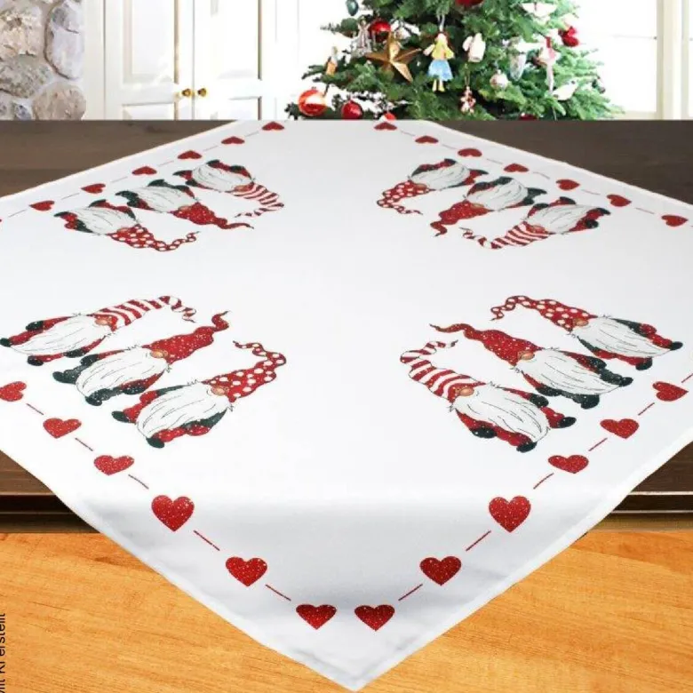 Mitteldecke weiß Polyester B/L: ca. 85x85 cm