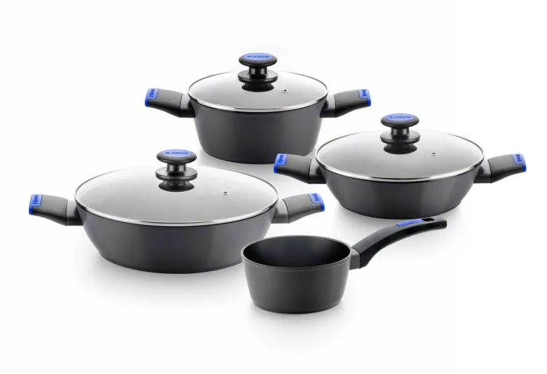 Monix Pfannenset Berasategui schwarz Aluminium 3 tlg.