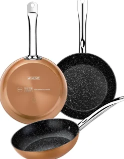 Monix Pfannenset Copper Kupfer Aluminium 3 tlg.