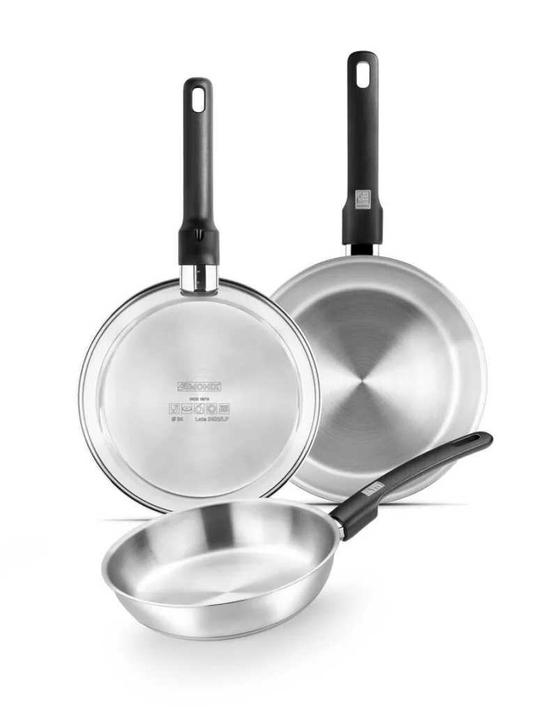 Monix Pfannenset Elite silber Edelstahl 3 tlg.