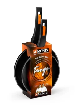 Monix Pfannenset FUEGO schwarz Aluminium 2 tlg.