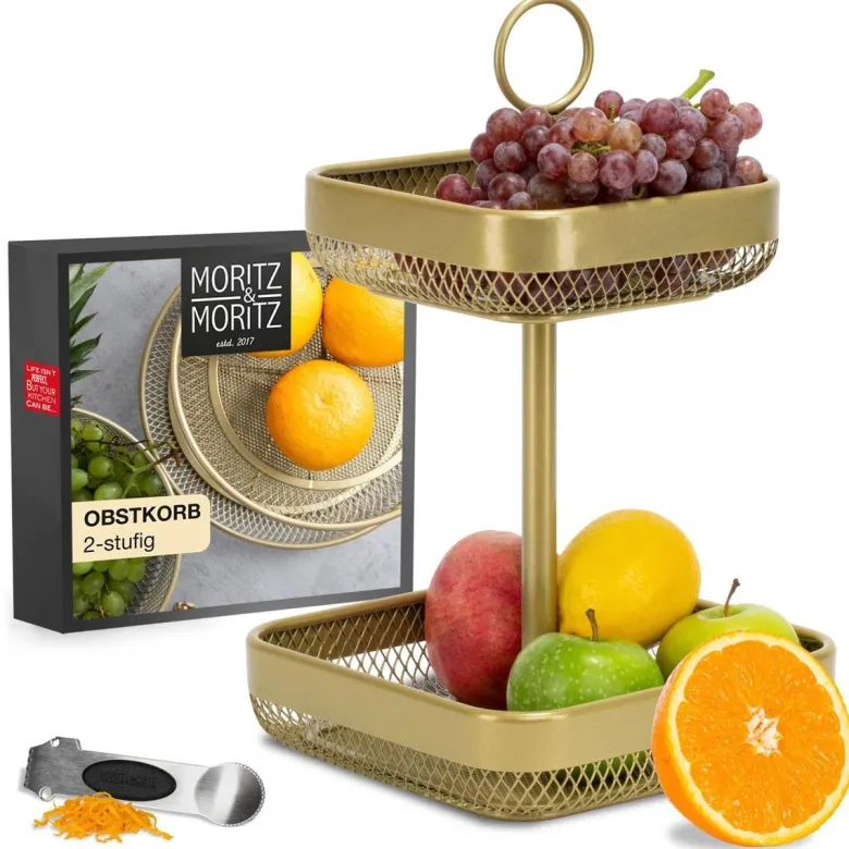 Moritz & Moritz Etagere gold Metall H: ca. 35,5 cm