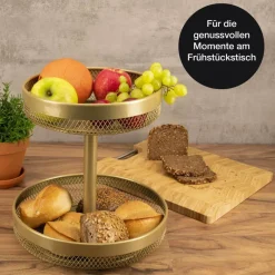 Moritz & Moritz Etagere gold Metall H: ca. 30 cm