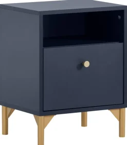 Nachtkonsole Alfa blau B/H/T: ca. 40,3x53,2x33,5 cm