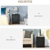 Nachtkonsole 831-429BK schwarz B/H/T: ca. 40x50x40 cm