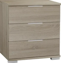 Nachtkonsole Easy Plus Eiche Sägerau Nachbildung B/H/T: ca. 52x58x38 cm