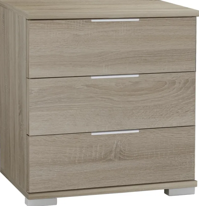 Nachtkonsole Easy Plus Eiche Sägerau Nachbildung B/H/T: ca. 52x58x38 cm