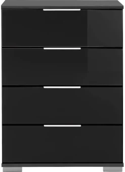 Nachtkonsole Easy Plus Graphit schwarz B/H/T: ca. 52x74x38 cm