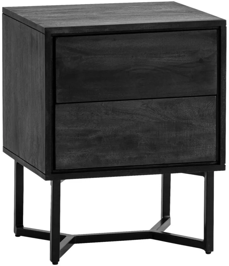 Nachtkonsole schwarz B/H/T: ca. 45x57x40 cm