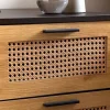 Nachtkonsole schwarz Eiche Optik B/H/T: ca. 45x55x45 cm