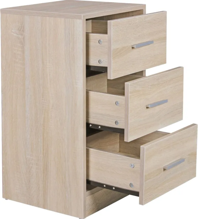 Nachtkonsole Sonoma Nachbildung B/H/T: ca. 35x68x38 cm