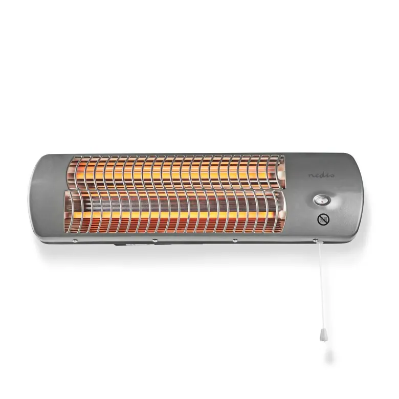Nedis Badezimmer-Heizung grau Metall B/H/L: ca. 56x16x10 cm ca. 1200 W