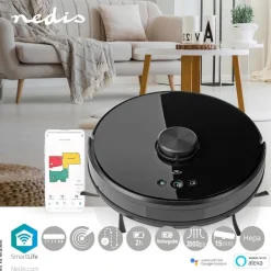 Nedis Roboter-Staubsauger schwarz Polypropylen B/H/L: ca. 33,1x33,3x9,6 cm
