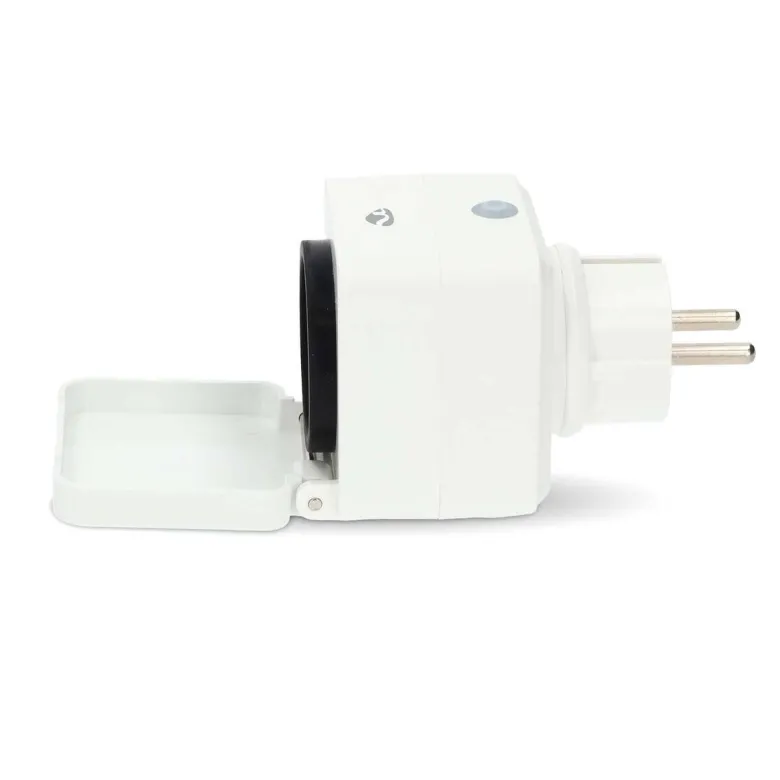 Nedis Smart-Stecker weiß grau Polycarbonat B/H/L: ca. 6x9,9x6 cm
