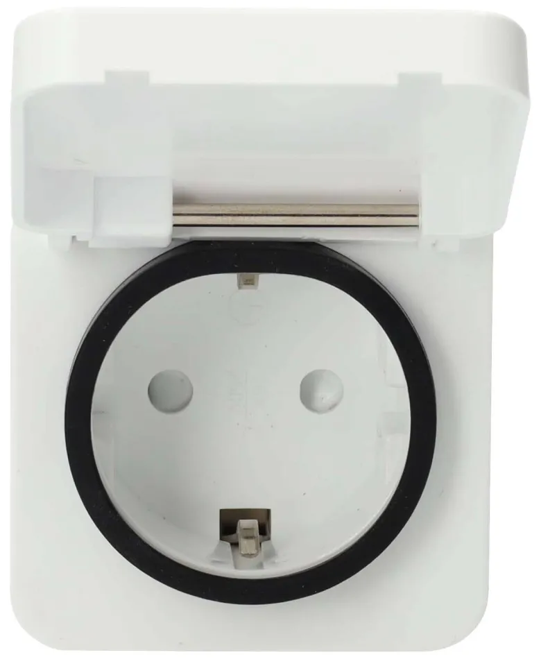 Nedis Smart-Stecker weiß grau Polycarbonat B/H/L: ca. 6x9,9x6 cm