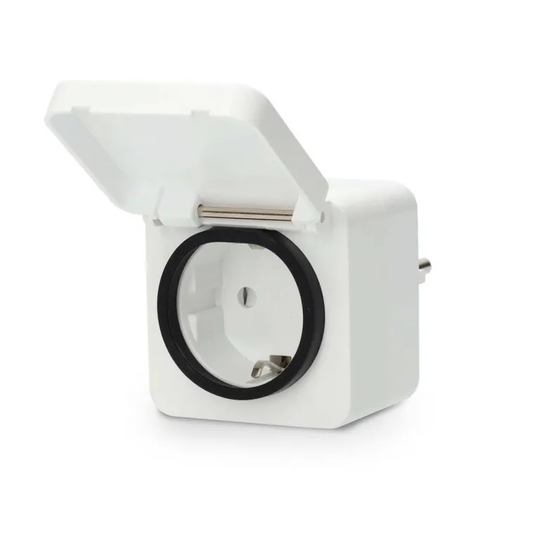 Nedis Smart-Stecker weiß grau Polycarbonat B/H/L: ca. 6x9,9x6 cm